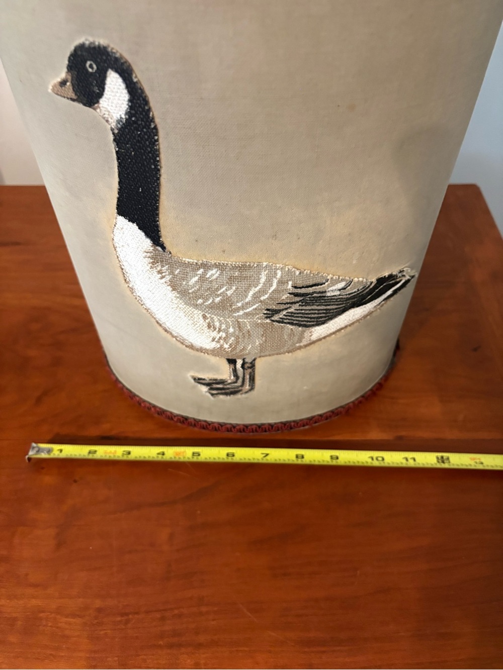 Vintage Canada Goose Wastebasket Cottagecore Country Decor - Picture 9 of 9